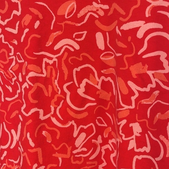 Athleta balance sweatshirt in Abstract Floral Matador Red - size medium - Picture 9 of 9